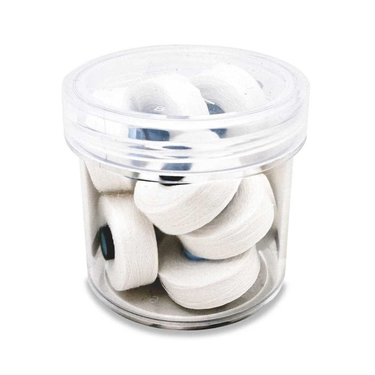Fil-Tec Magna-Quilt Delights Style M 135yd Pre-wound Bobbins White 10 Jar