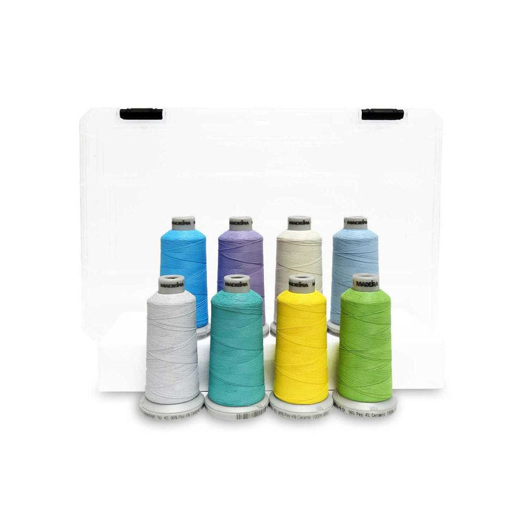 Madeira #40 Weight Frosted Matte Thread Kit - 8 Pack, 1100yd