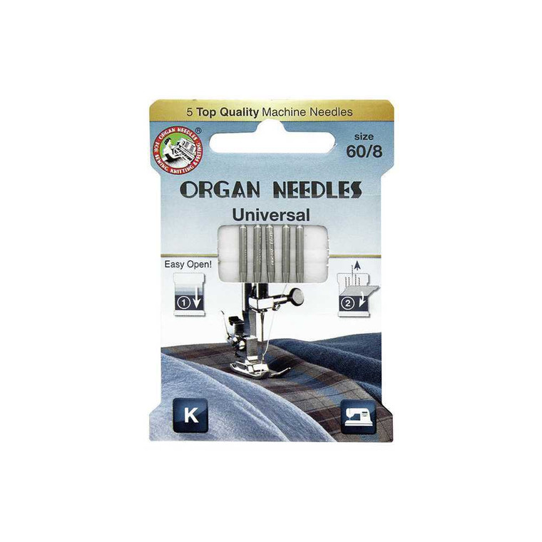 Organ ECO Needles Universal Size 60/8 - 5 Needles Per Pack