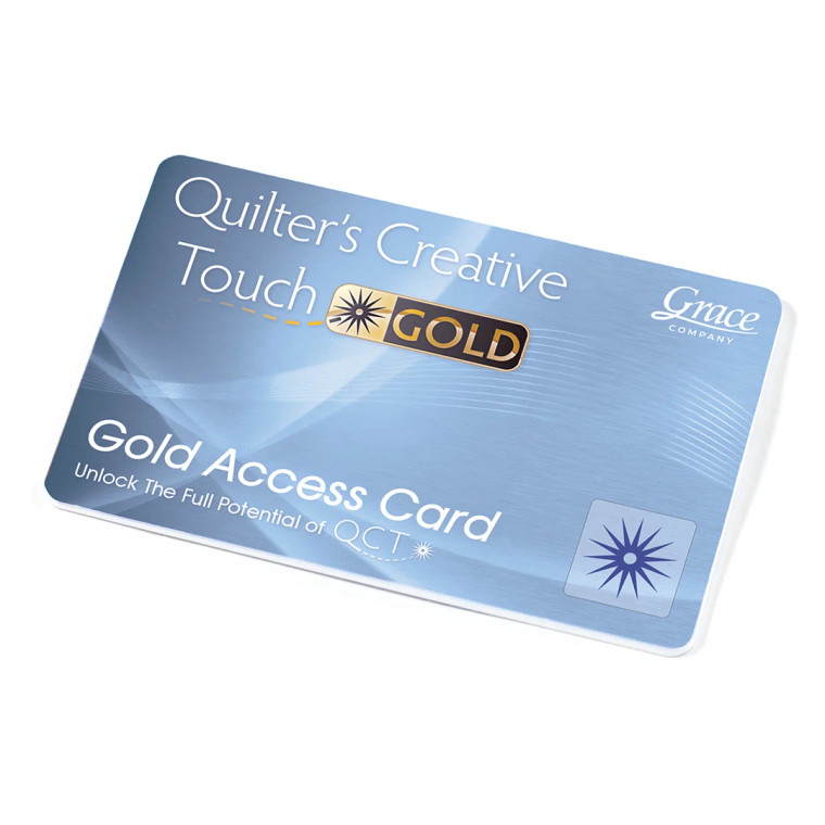 Grace Quilt Motion Quilter's Creative Touch 5 Gold Card Yearly Subscription