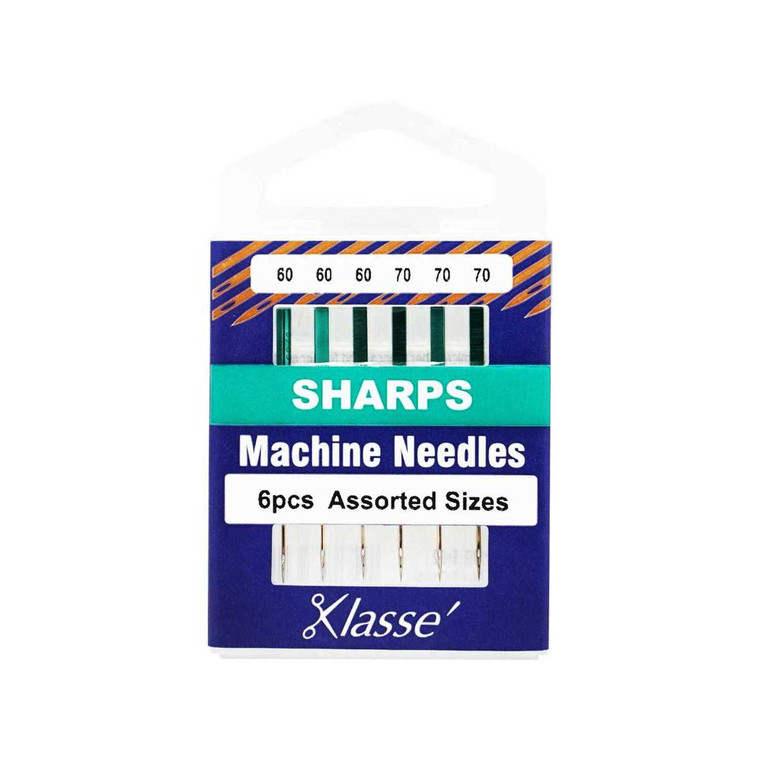 Klasse Sharps Needle Assortment 70/10 60-08 Pack of 6 Needles
