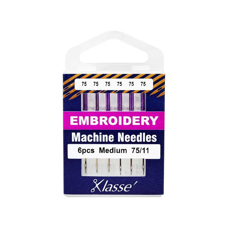 Klasse Embroidery Needle 75/11 Pack of 6 Needles