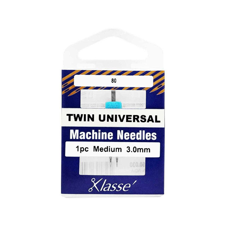 Klasse Twin Universal Needle 3.0mm 80/12