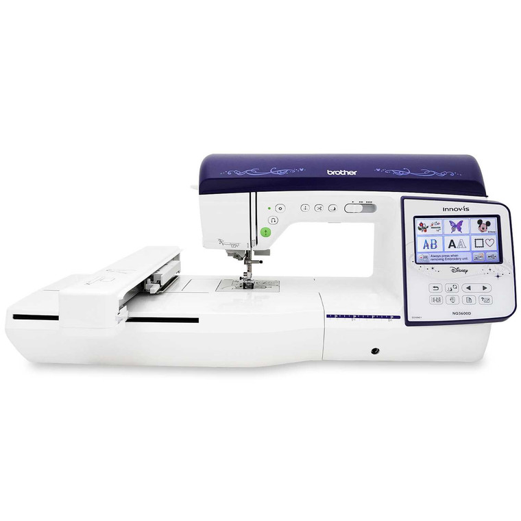 Brother Innov-is NQ3600D Disney Sewing & Embroidery Machine front view embroidery