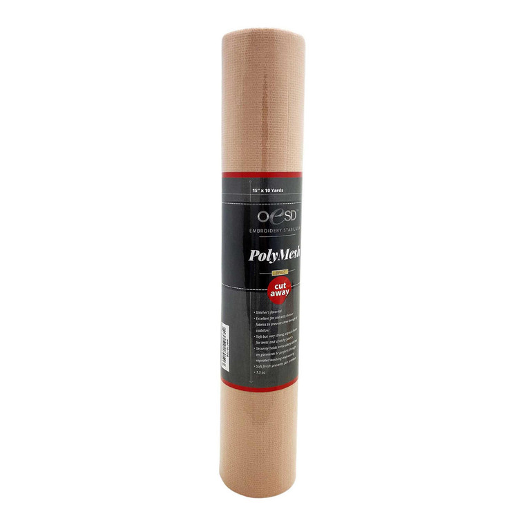 OESD Polymesh Cutaway Stabilizer - 15" x 10yd - Beige