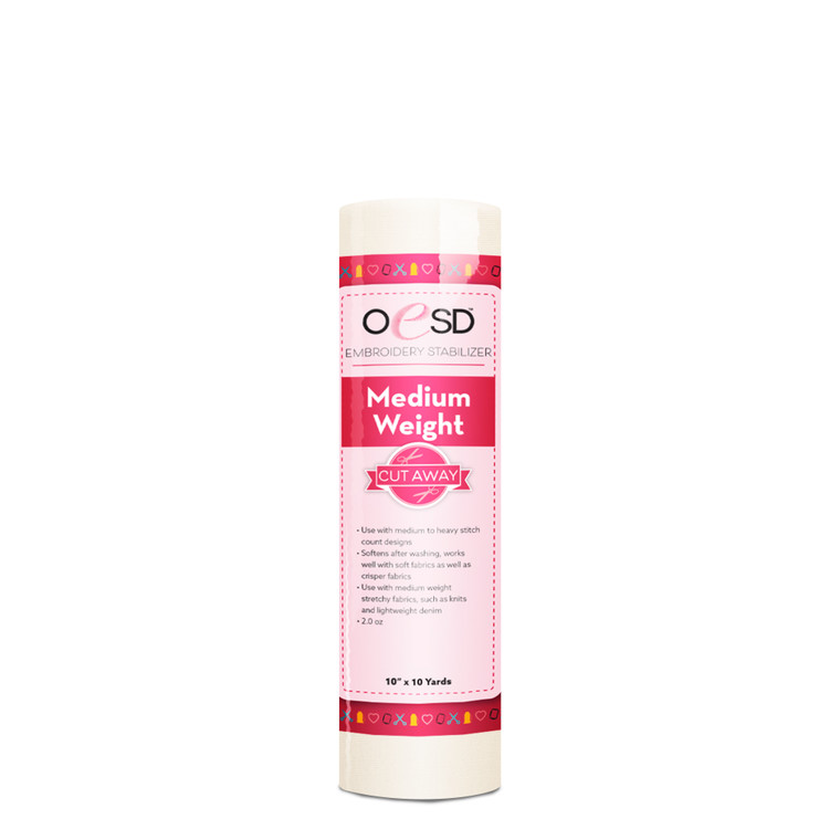 OESD Medium Weight CutAway 2oz 10" x 10yd Stabilizer