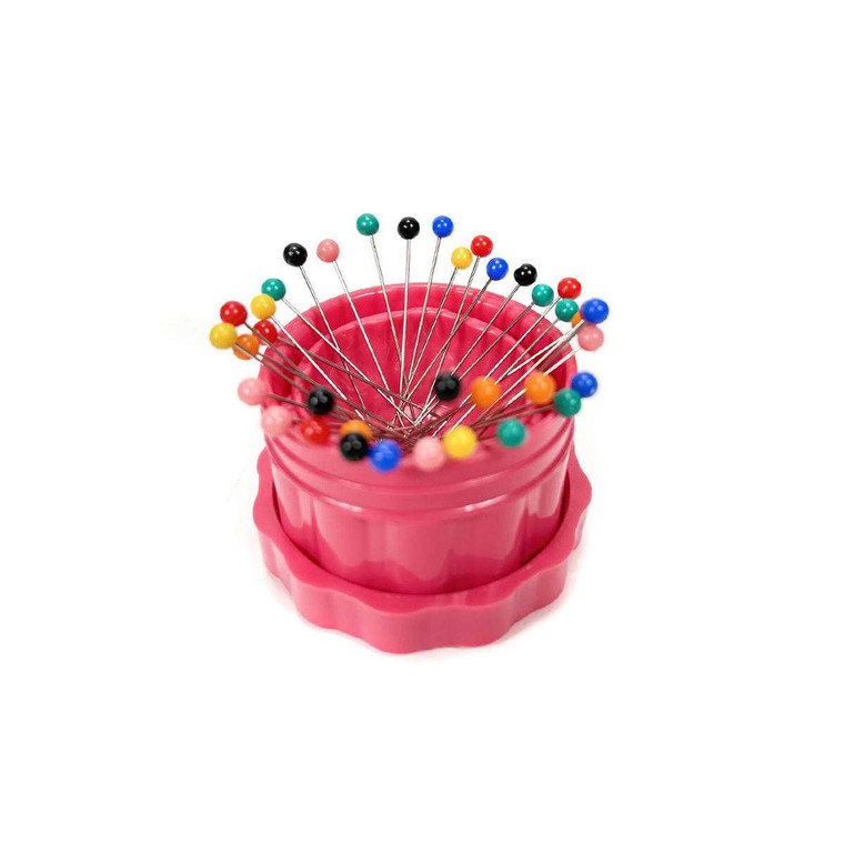 The Gypsy Quilter Magnetic Pin Cup Small Fortune Fuchsia