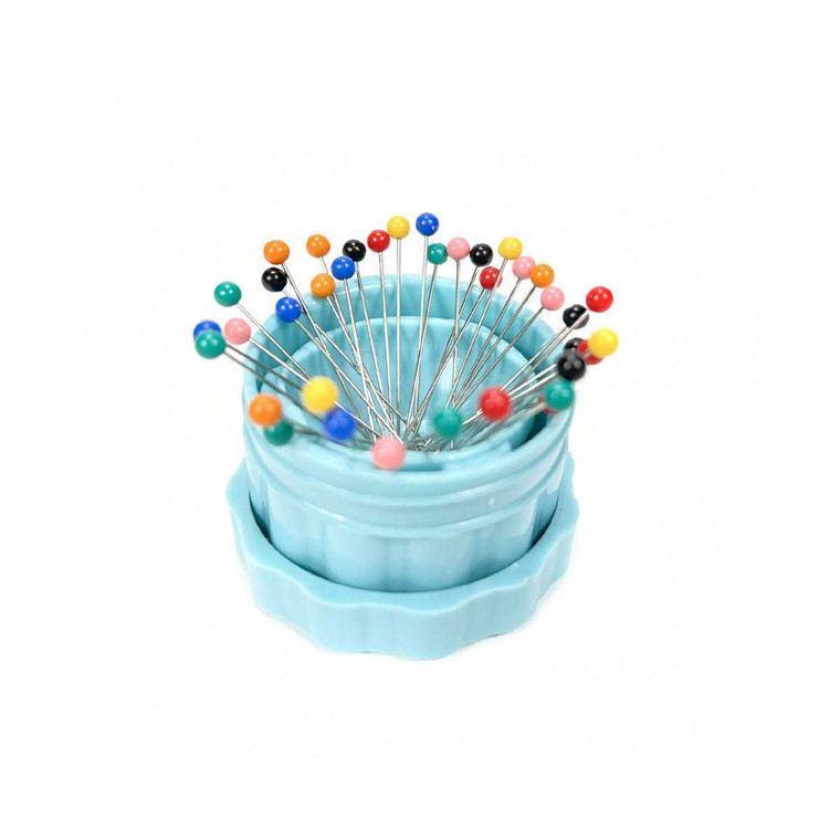 The Gypsy Quilter Magnetic Pin Cup Small Bohemian Blue