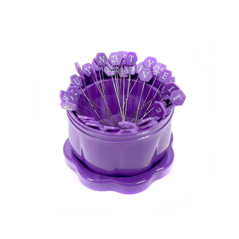 The Gypsy Quilter Large Magnetic Pin Cup Gypsy Purple