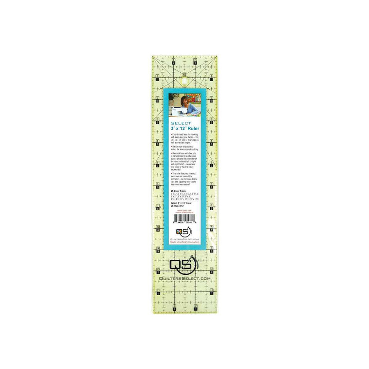 Quilters Select Non-Slip Ruler 3in x 12in