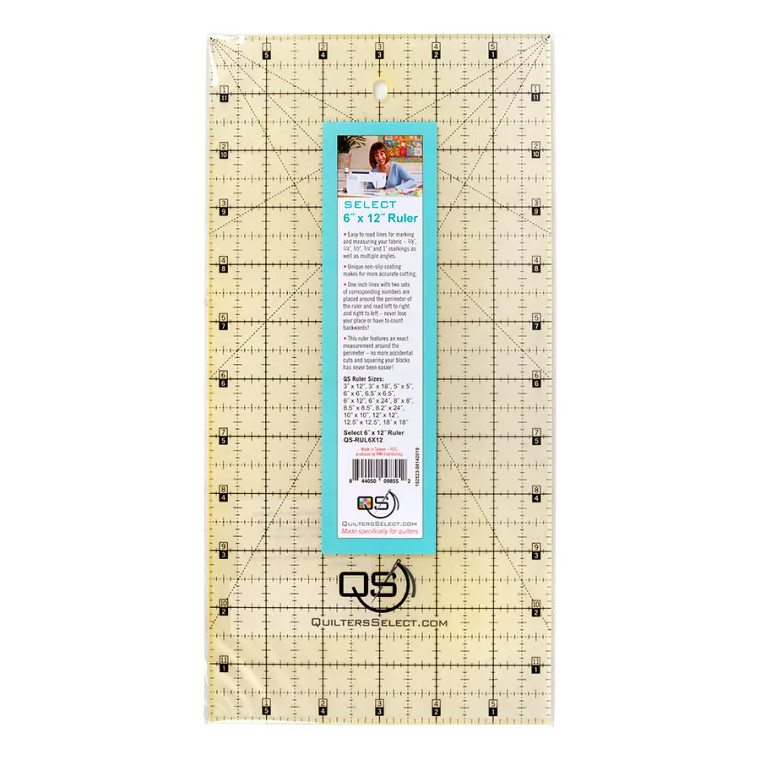 Quilters Select Non-Slip Ruler 6in x 12in