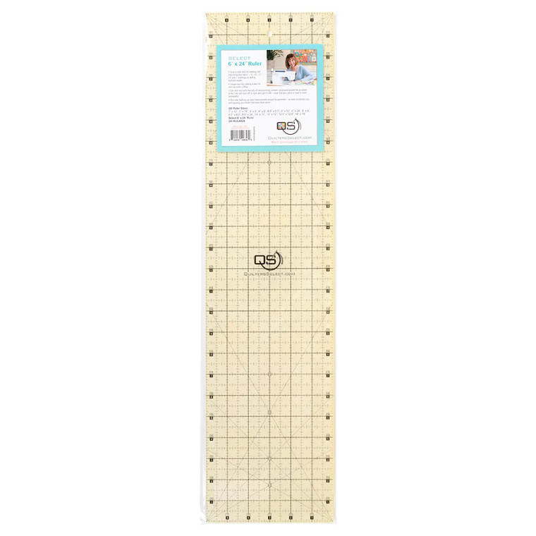 Quilters Select Non-Slip Ruler 6in x 24in