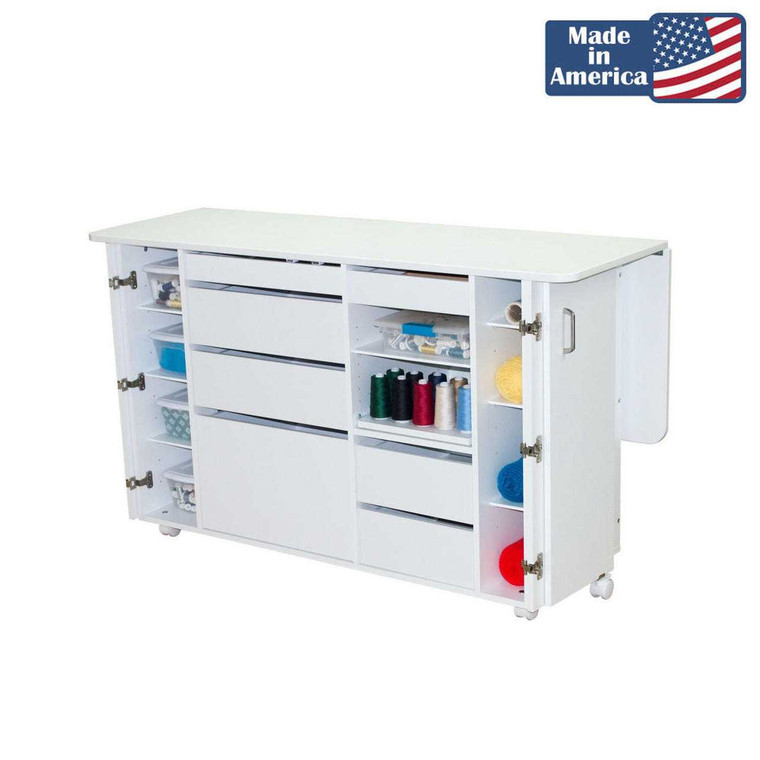 Horn Model 7600 Deluxe Storage Chest in White