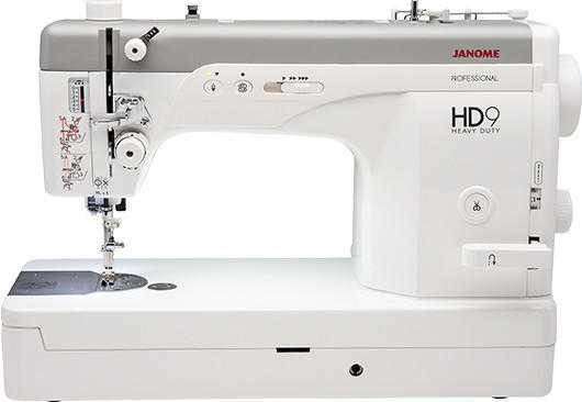 Janome HD9 High Speed Mid-Arm Sewing Machine V2 front view