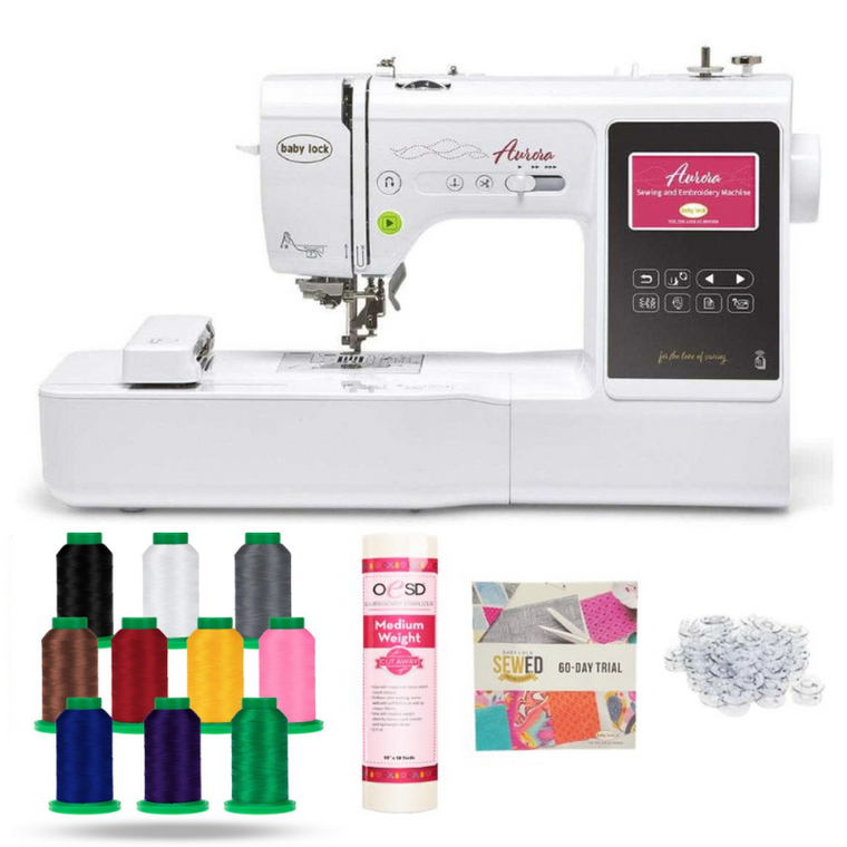 Baby Lock Aurora Embroidery & Sewing Machine with Premier Package