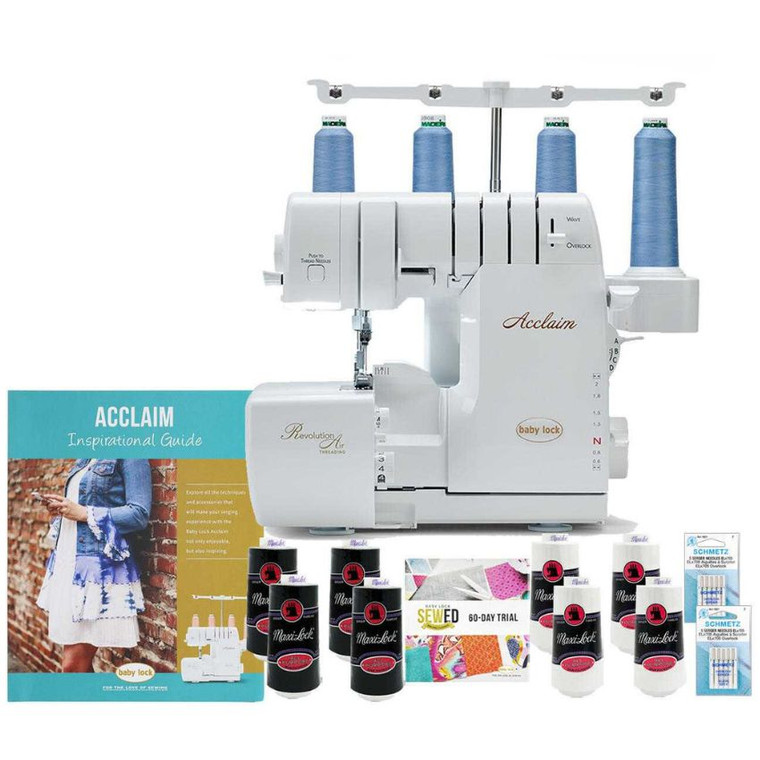 Baby Lock Acclaim Serger with RevolutionAir Threading with Premier Package