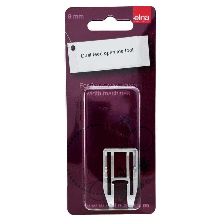 Elna 9mm Upper feed Open Toe Foot  Wide system