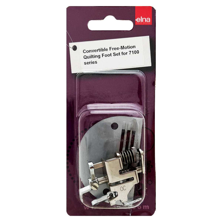 Elna Convertible Free Motion Quilting Foot Set with Needle Plate