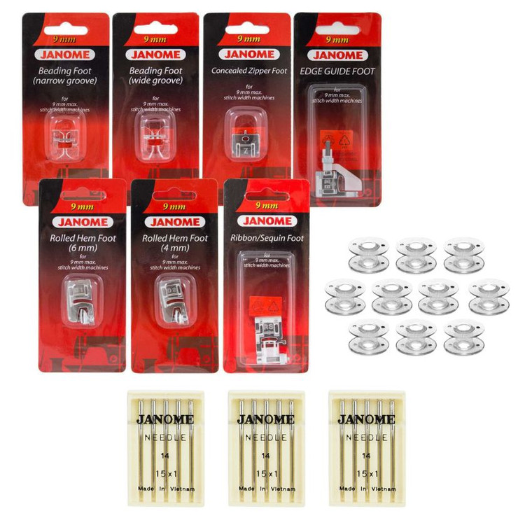 Janome Horizon Memory Craft 9850 Embroidery and Sewing Machine with Premier Package