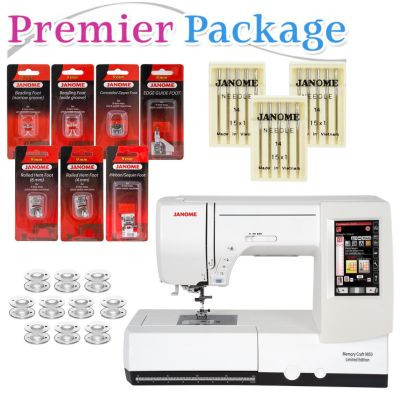 Janome Horizon Memory Craft 9850 Embroidery and Sewing Machine with Premier Package