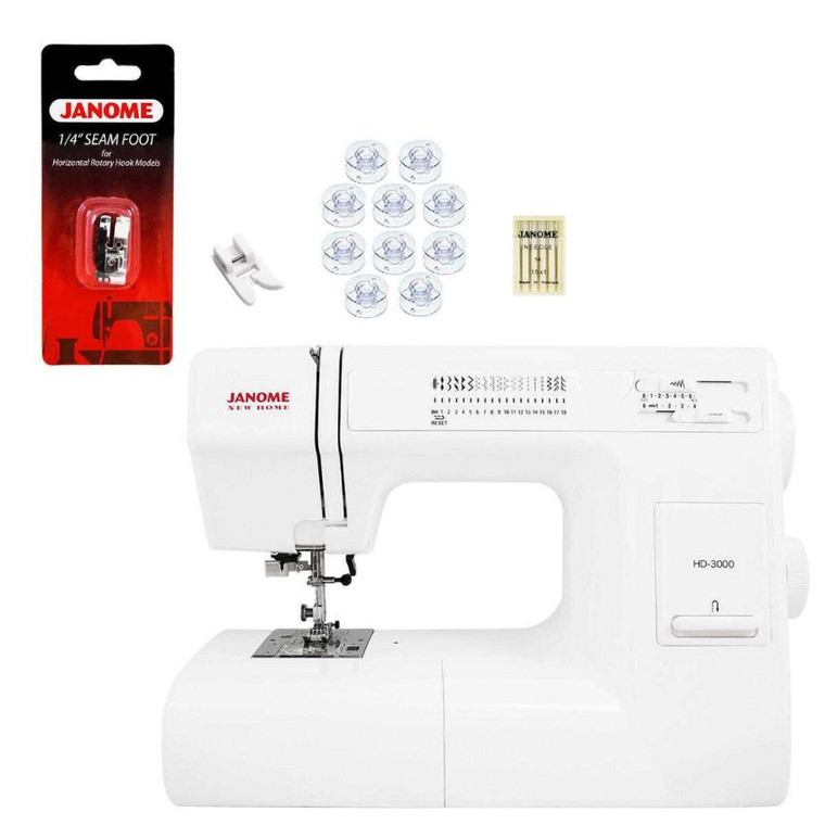 Janome HD3000 Sewing Machine with Premier Package