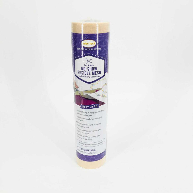 Baby Lock BLC306 No Show Fusible Mesh 12"x10yd 1.5oz Beige Stabilizer