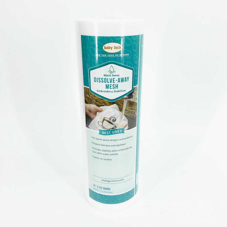 Baby Lock BLS500 12" X 25yd Dissolve Away Mesh Backing Stabilizer