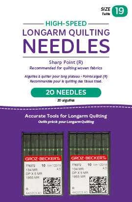 Handi Quilter High Speed Longarm Needles 19/120-MR Sharp Pkg of 20