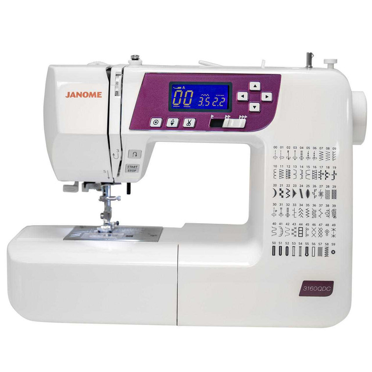Janome 3160QDC-G Sewing and Quilting Machine with Bonus Quilt Kit! front view