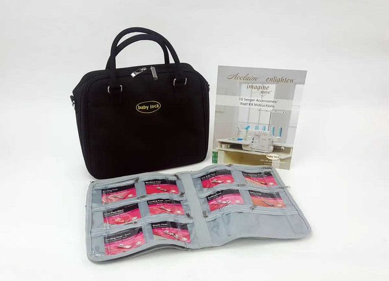 Baby Lock ImagineWave 10 Piece Foot Kit with Case for Celebration Acclaim Enlighten