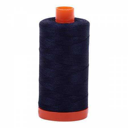 Aurifil Cotton 50wt/1422yds - Very Dark Navy