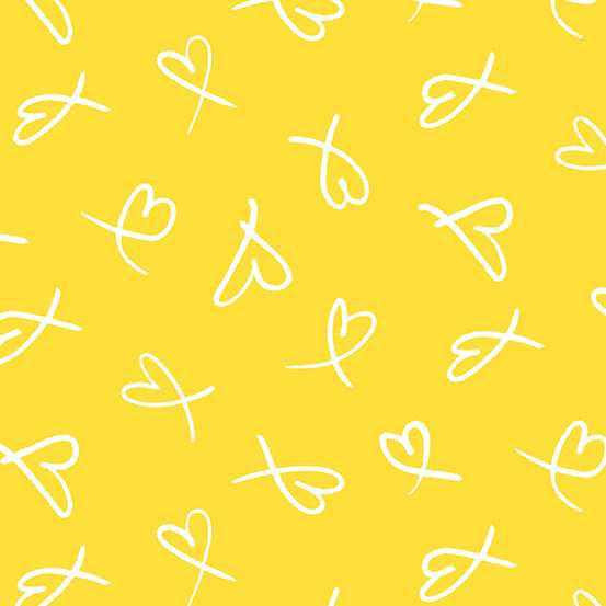 Andover Fabric - Dear Diary Love by Libs Elliott - Sunshine