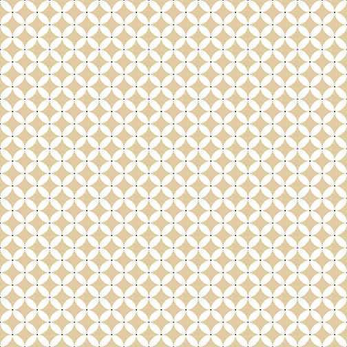 Benartex Fabric - Circle Crescents Natural
