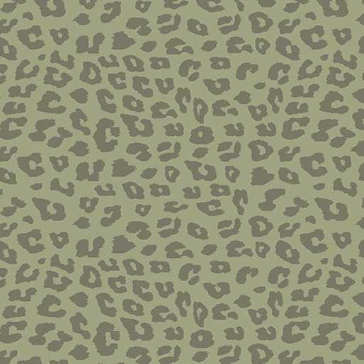 Benartex Fabric - Go Wild Army Green