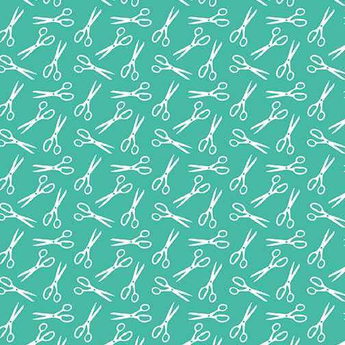 Benartex Fabric - Cut with Hope Turquoise