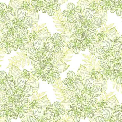 Benartex Fabric - Crochet Green