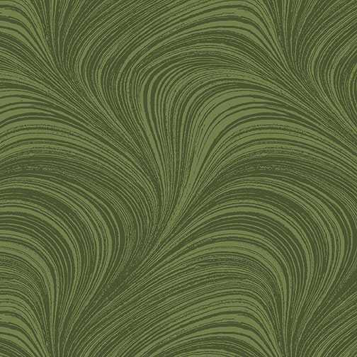Benartex Fabric - Wave Texture Medium Green