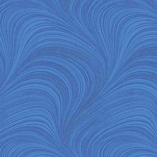 Benartex Fabric - Wave Texture Medium Blue