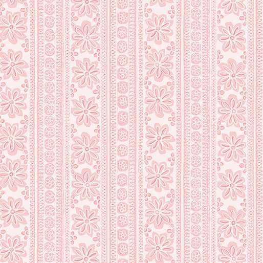 Benartex Fabric - Soft Stripe Light Pink