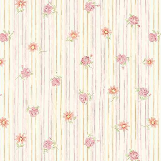 Benartex Fabric - Ripple Rose Pink