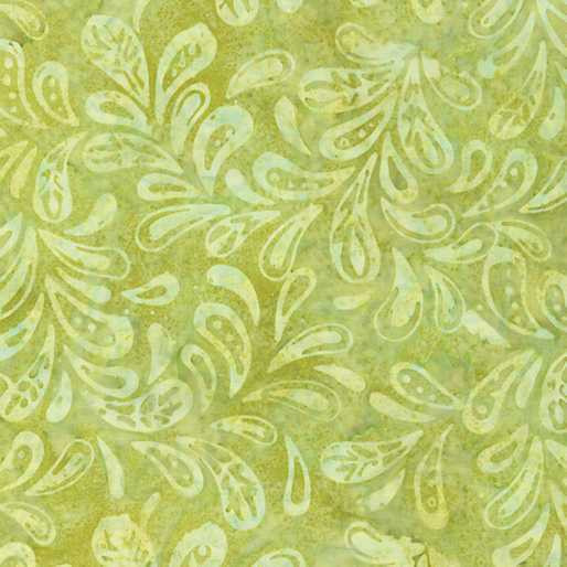 Benartex Fabric - Bali Sorbet - Plume Lime