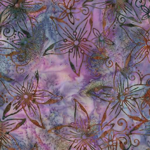 Benartex Fabric - Clematis Purple Opal