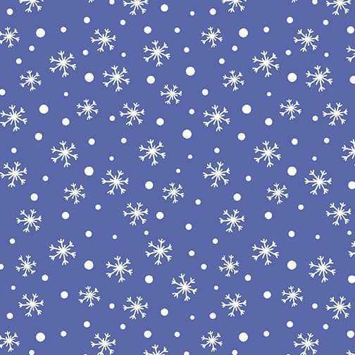 Benartex Fabric - Snow Daze Periwinkle