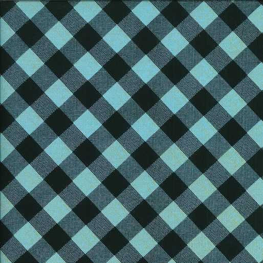 Benartex Fabric - Checks Blue