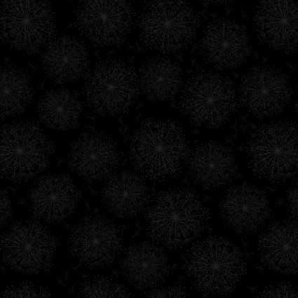 Kanvas Studio Fabric - Floral Tonal - Black on Black