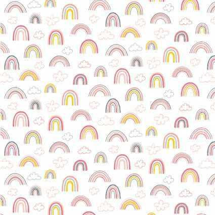Studio E Fabric - Porkopolis - Rainbows Multi