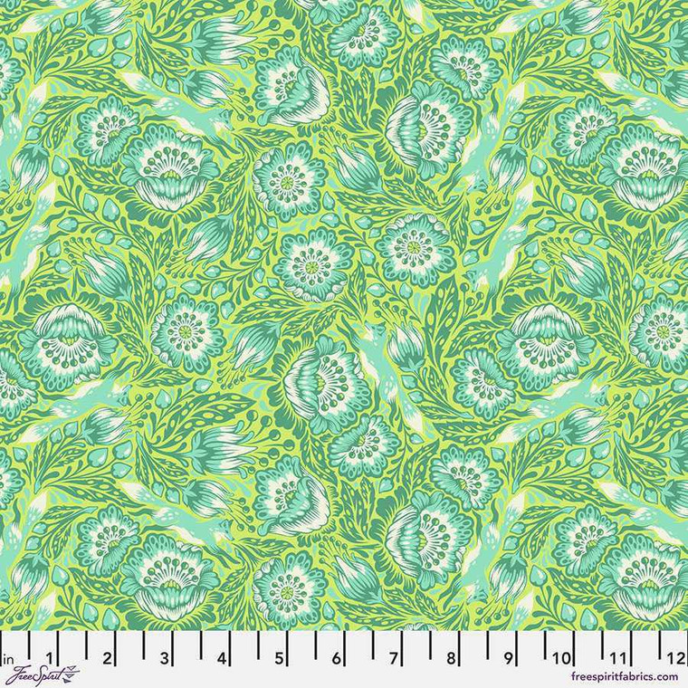 Free Spirit Fabric - Tiny Beasts - Out Foxed - Glow