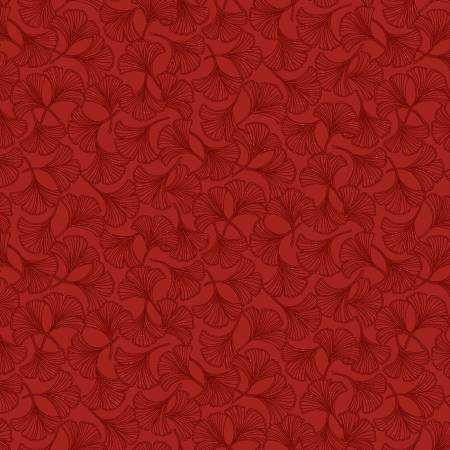 Marcus Fabric - Triple Time Basics - Ginko - Med Red