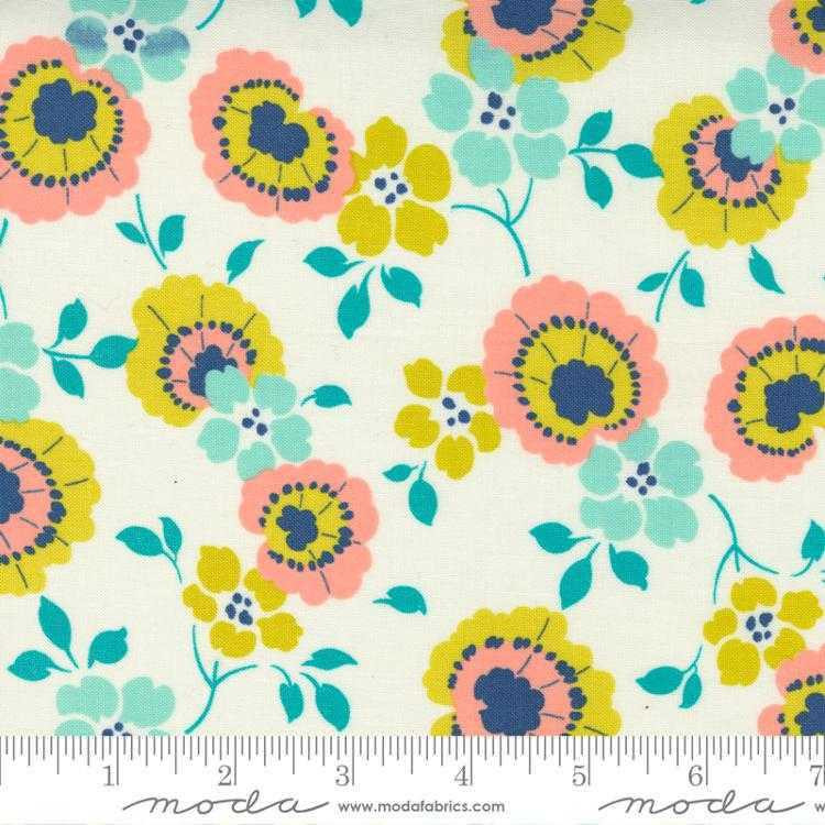 Moda Fabric - Morning Light Pansy Floral Cloud