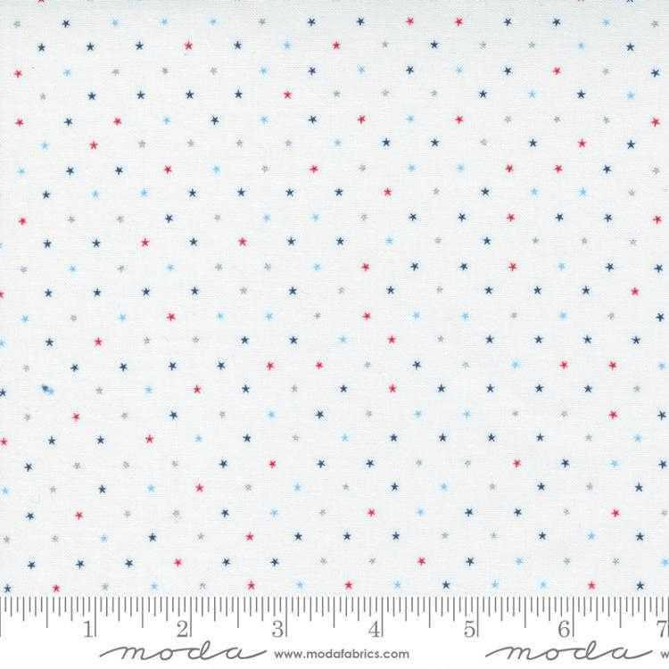 Moda Fabric - Twinkle Metallic - Patriotic Stars